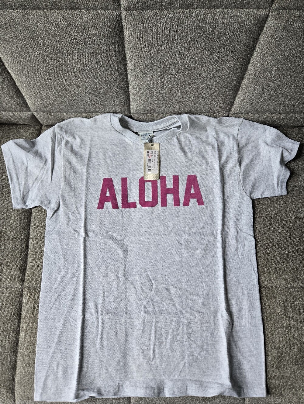 Vanna Youngstein × Opening Ceremony Aloha Tee - Gray/Fuchsia Size S